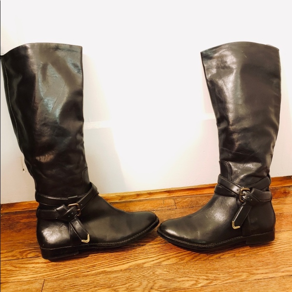 Aerin genuine leather riding boots - size 7.5